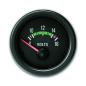 Preview: Zusatzinstrument - Voltmeter "Youngtimer" (21120V), Ø 52mm (8~16 V), schwarz